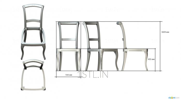 Chair (STUL_0075) 3D model for CNC machine